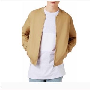 Topman Tan Bomber jacket
